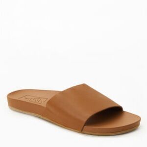Vans Women's Brown Leather Decon Slide Sandals
